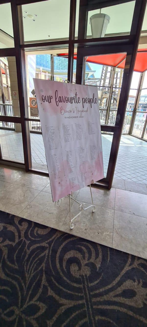 Wedding Easel in White Colour