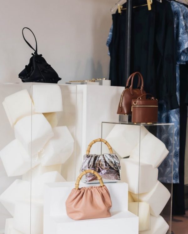 Clear Plinths Display Stands for Handbags