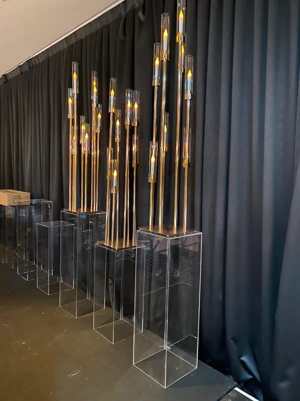 Clear Plinths for Events 