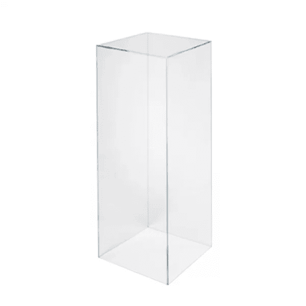 Clear Plinths for Hire