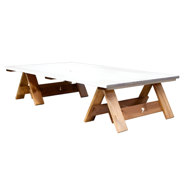 white top boho picnic table