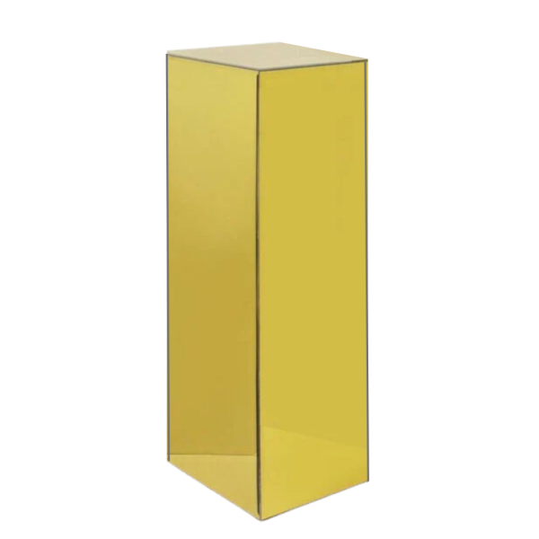 gold mirror plinth